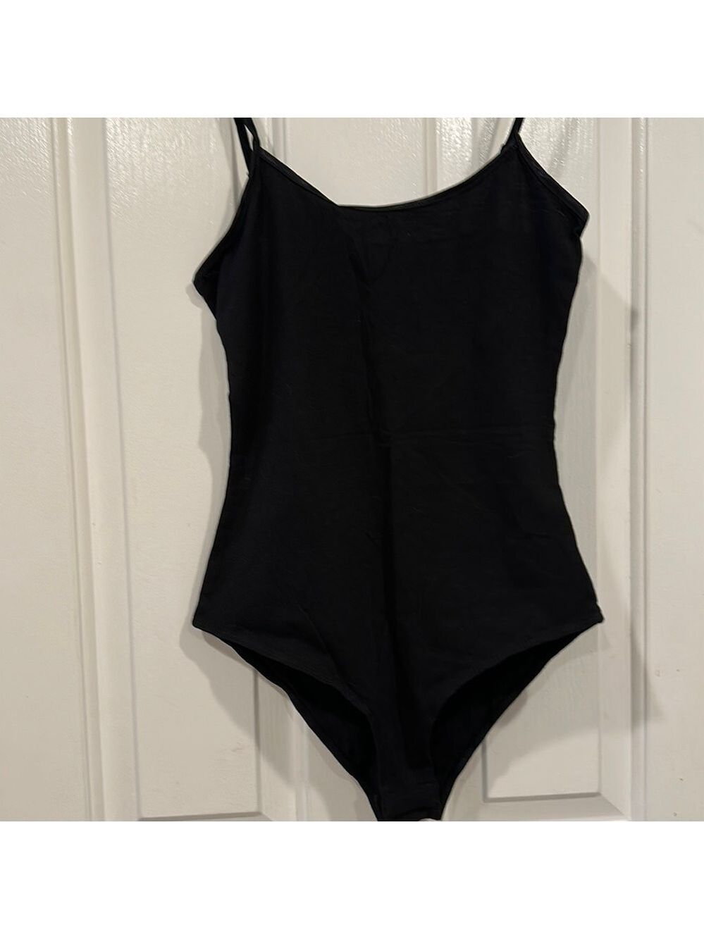 Adjustable Tank Bodysuit Black NEW - Picture 2 of 7
